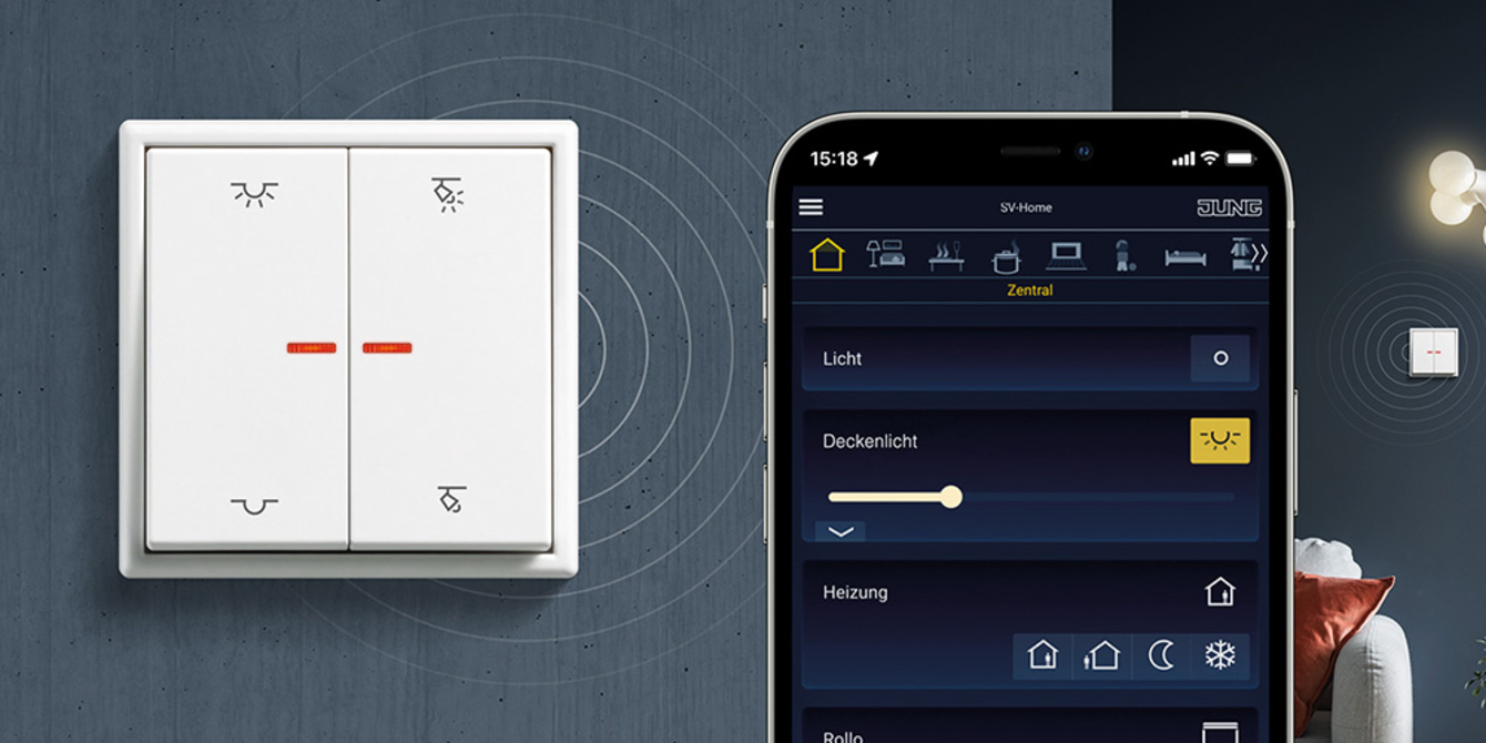 KNX RF Taster bei Elektro Gläser in Neuburg an der Donau